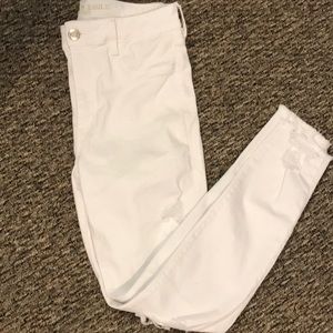 Ripped White Jeggings